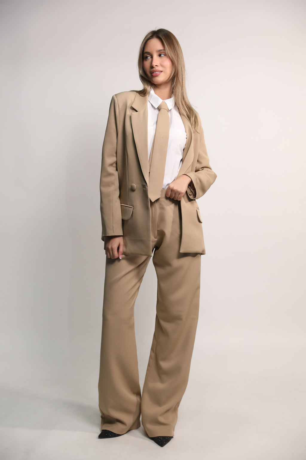 POWER NUDE SUIT- BLAZER & PANTS