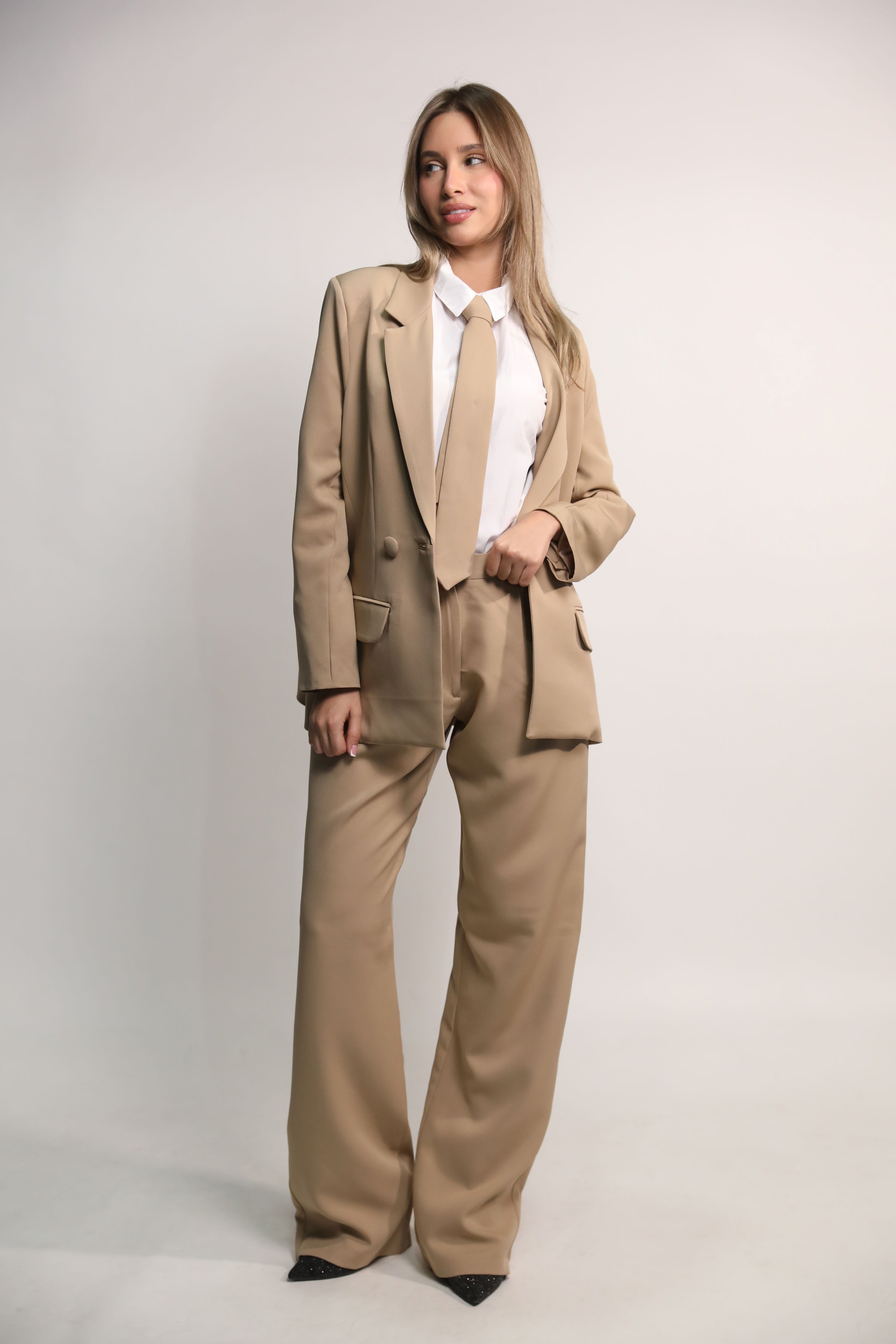 POWER NUDE SUIT- BLAZER & PANTS