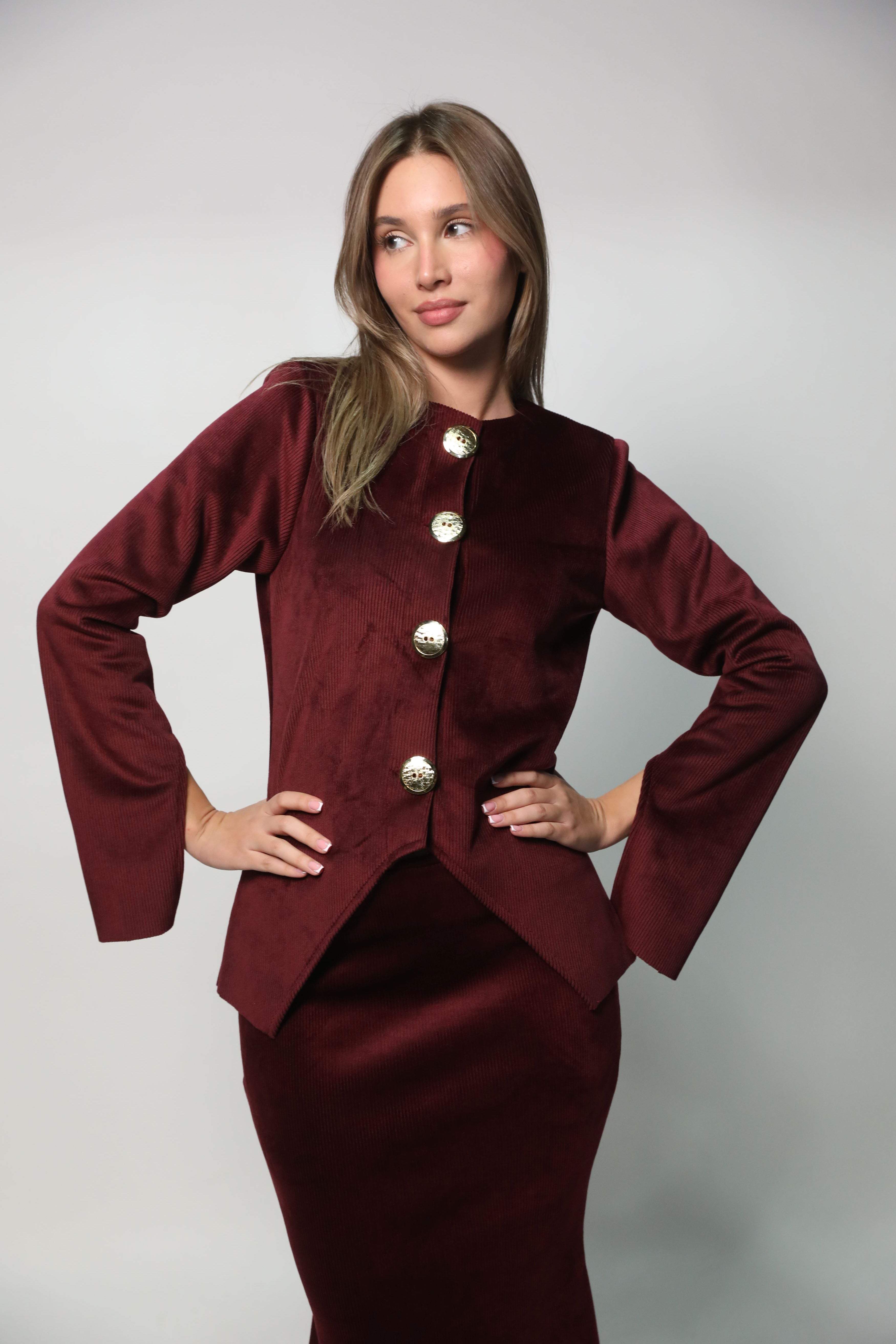 THE BURGUNDY VEST